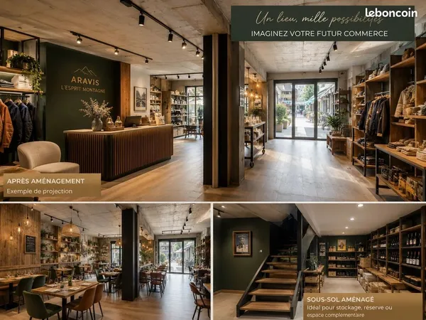 Local commercial 226 m² Saint-Jean-de-Sixt