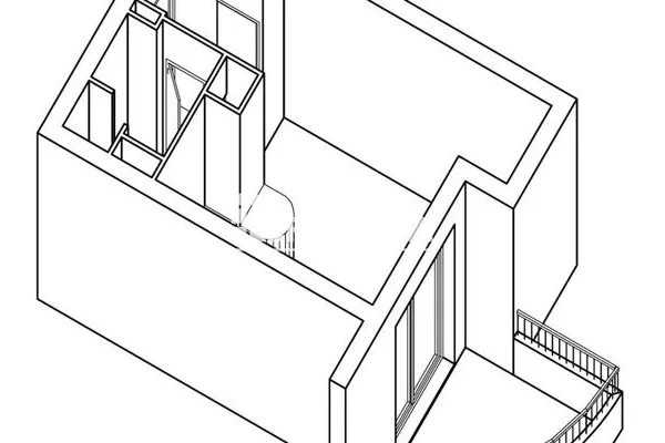Studio 1 pièce 23 m²