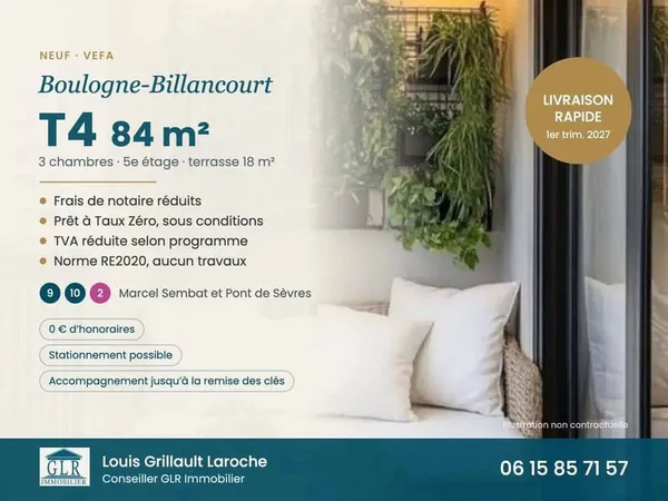 Appartement 4 pièces 84 m²