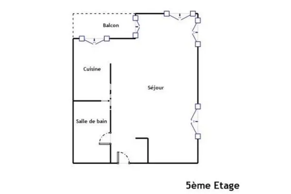 Appartement 1 pièce 33 m²