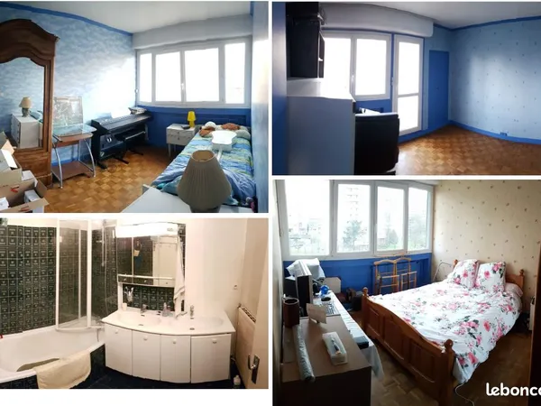 Proche Paris et transports 82m2 T4 3chambres 4e et dernier étage belle vue plein sud quartier calme