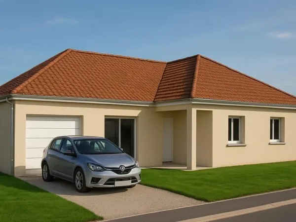 Maison contemporaine ADELE - 4ch- Garage intégré - terrain - Montville (76)