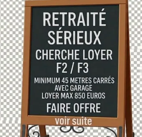 Retraité recherche location F2 F3