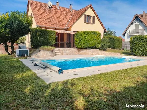 Maison 131m2 (114 hab.) piscine Desjoyaux - Quartier calme- Ittenheim