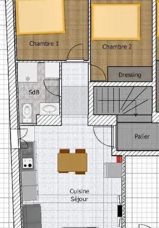 Appartement 4 pièces 45 m²