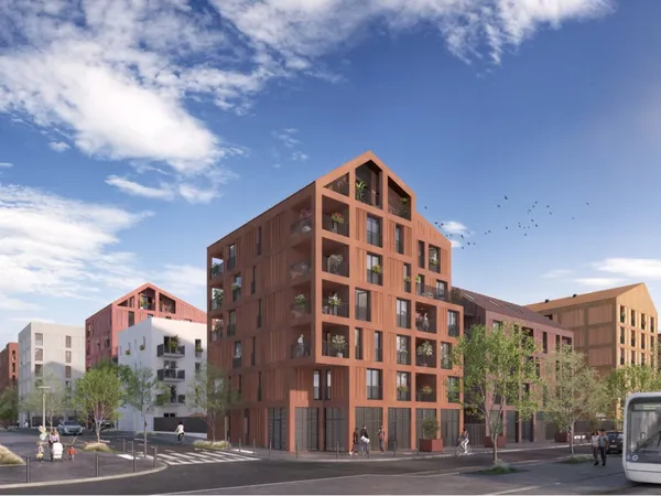 Appartement 2 pièces neuf de 60 m2 avec terrasse et parking - Nanterre