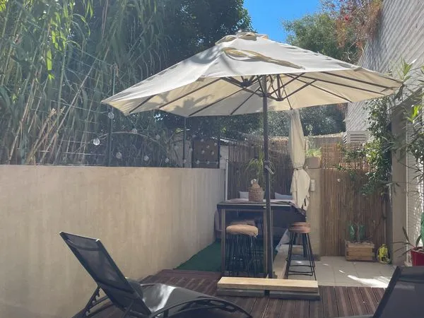 Grand T3 76m² climatisé avec jardin 80 m² et garage