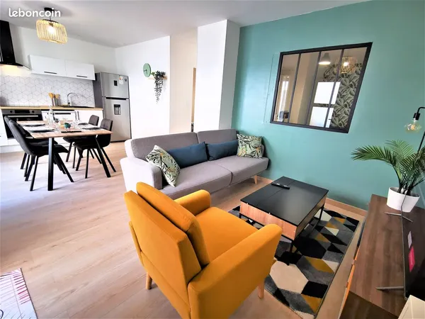 Appartement T3 meublé - calme au centre-ville