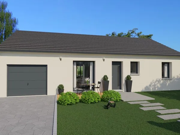 Terrain + maison 90 m²