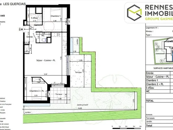 Appartement Bruz du T2 au T4