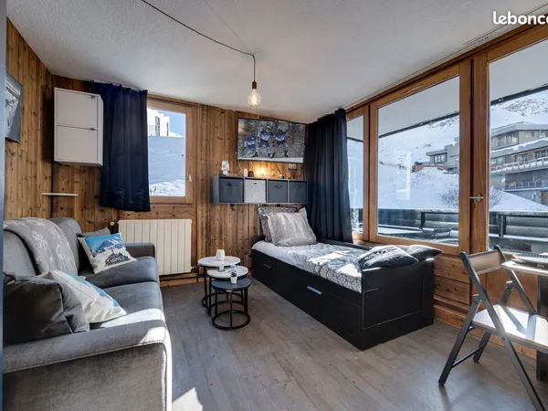 Tignes val claret - le bollin - 20 m² rénové - skis aux pieds - vue glacier - casier a ski + 1 cave
