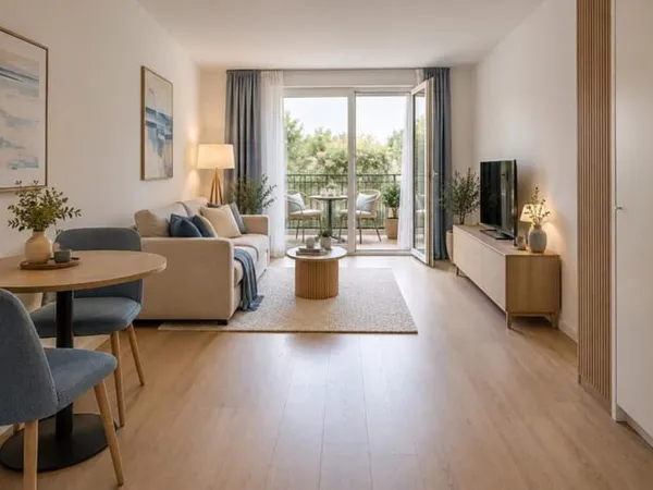 JOLI STUDIO AVEC TERRASSE  PROCHE RER A ET RER E  RÉSIDENCE PAYSAGÈRE