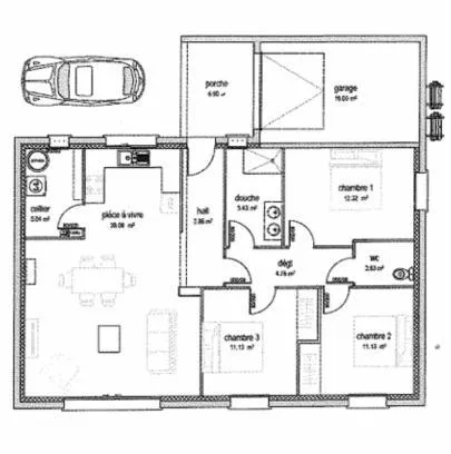 Maison Neuve RE 2020 - terrain de 500 m² dans petit lotissement - entre Revel et Castelnaudary