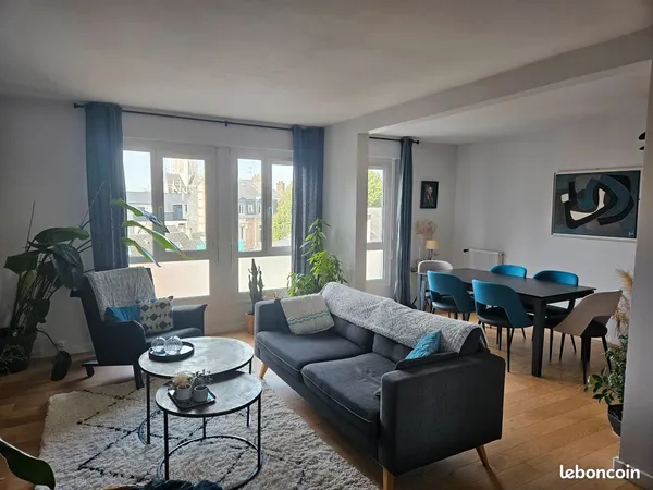 Appartement T5, 98.75 m² hypercentre Rouen