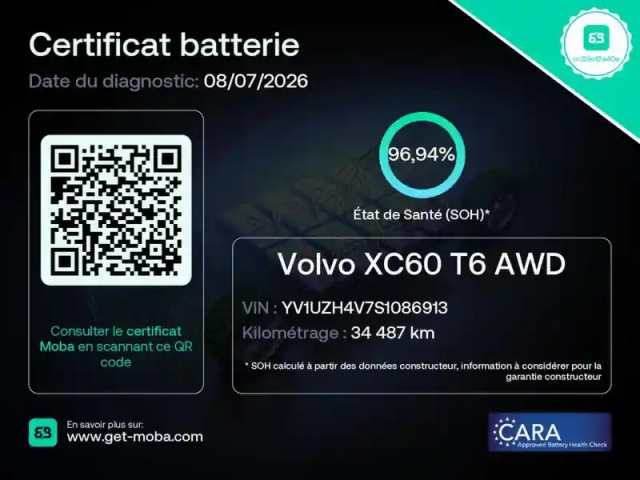 Volvo Xc60 t6 hybride rechargeable 253 + 145ch ultra style chrome geartronic 8 awd — photo 6