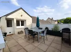 Location appartement 59 m2 meublé avec terrasse Chinon centre