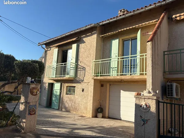 Vente d'une villa mitoyenne avec vue sur mer au coeur de l'Estaque