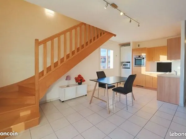 T3 duplex meublé lumineux de 59 m² - Idéal frontalier -
