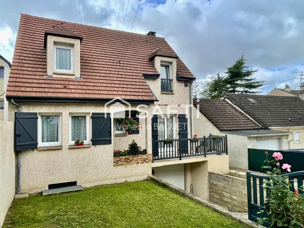 Maison familiale 5 pièces de 100 m2, 3 chambres avec jardin sans vis-à-vis