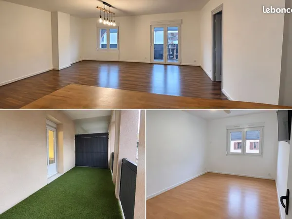 Appartement 78m2 3 chambres, terrasse, parking, cave