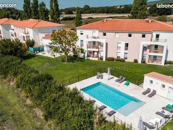 Studio avec piscine à 2 min IAE PUYRICARD