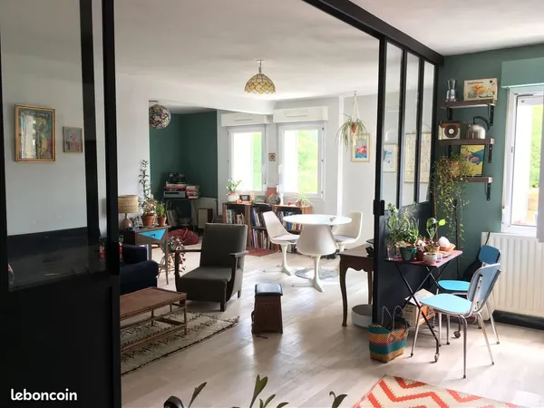 Chambre privée - Appartement T4 avec balcon et jardin (cimetière de l'est)