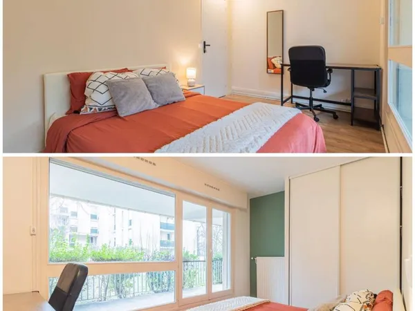 Chambre meublée en colocation Évry, Appartement refait à neuf 2025