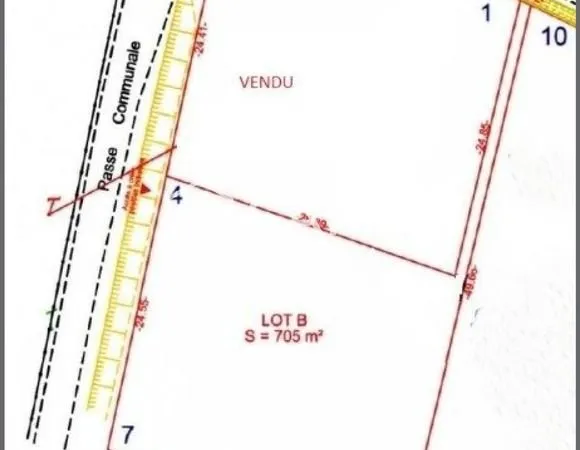 Terrain 705 m² BELIN-BELIET