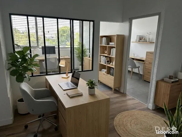 Bureau à louer de 88 m2 climatisé de 7 pièces avec domiciliation en QPV