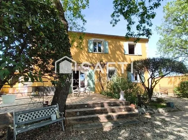 Maison nature avec vue, piscine et calme