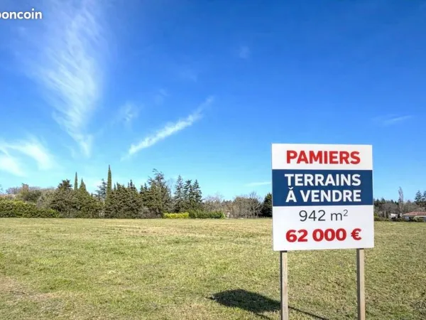 Terrain 942 m² Pamiers