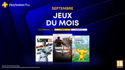 PS Plus septembre 2026 : quatre jeux, 159,96 € de valeur