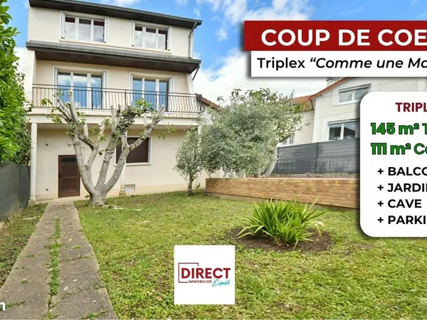 Triplex 4 pièces 111 m²