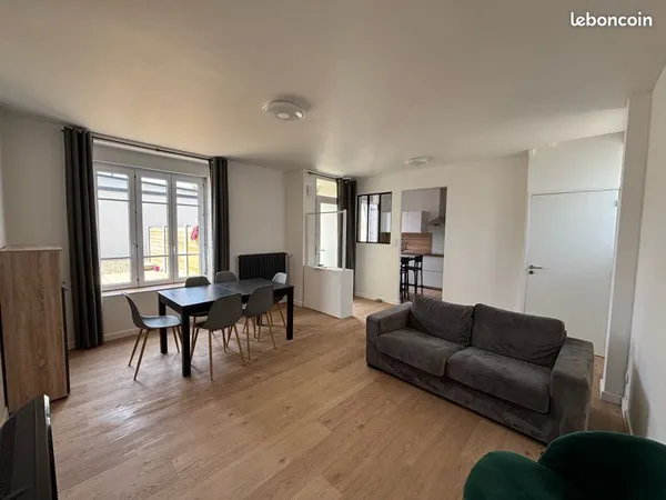 Maison meublée rénovée 95 m² - 3 chambres - Landéda centre bourg