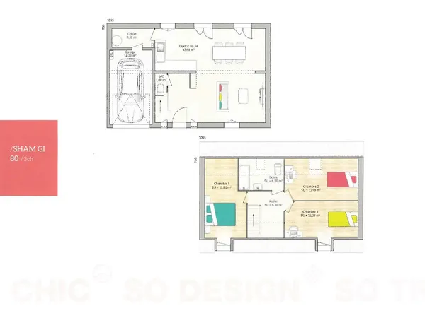 Maison 4 pièces 80 m²