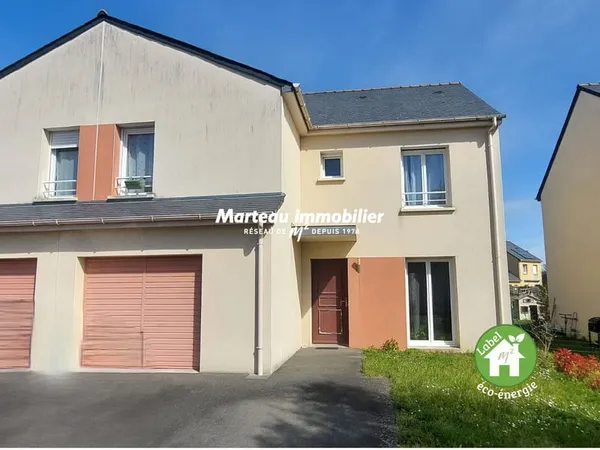 À LOUER ? LE MANS ? PRÉMARTINE MAISON T5 RÉCENTE AVEC JARDIN ET GARAGE