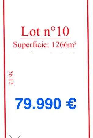 Terrain 1266 m²