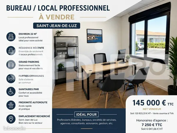 Bureau 22 m²