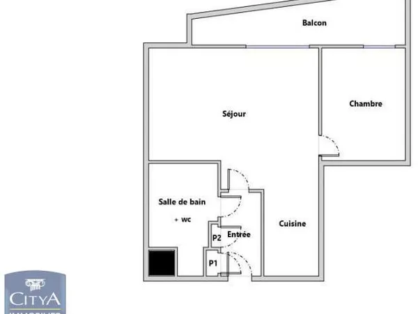 Appartement 2 pièces 41 m²