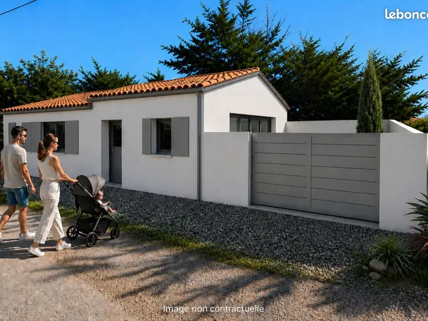 Maison en construction, livraison 10/2026, 3 pièces, 60 m², Brétignolles sur mer