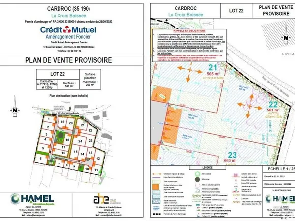 Terrain 561 m²