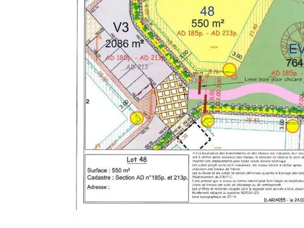 Terrain 524 m²