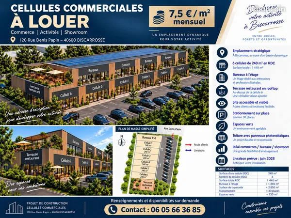 Local commerciales a louer