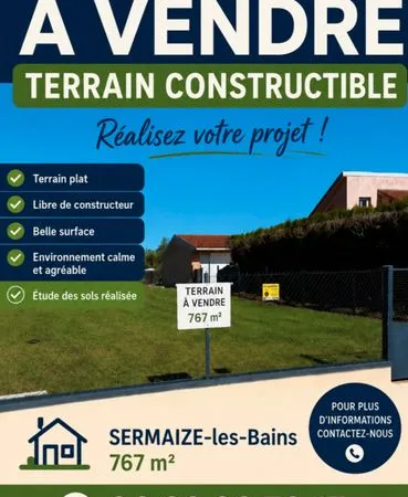 Vente d un terrain constructible