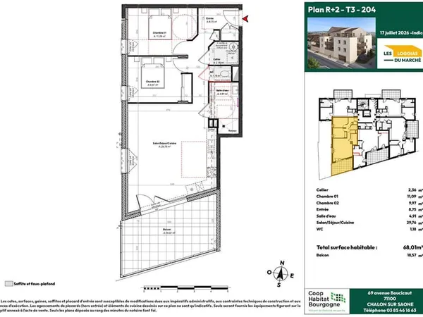 Appartement T3-204 - 2ème étage