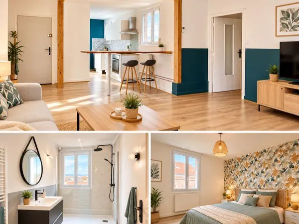 T3 lumineux 64 m² refait - centre Épernay - immeuble calme