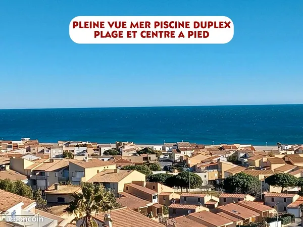 Les terrasses du soleil duplex pleine vue mer piscine plage et centre a pied négociable
