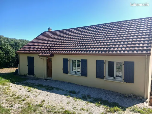 Maison de plain-pied 118 m² - Calme absolu, vue dégagée champ & forêt - Proche l'Aigle