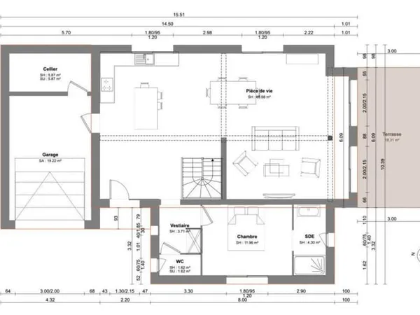 Maison 6 pièces 150 m²