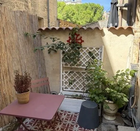 Montpellier Halles Laissac- Élégant appartement traversant avec terrasse, balcon et cheminées
